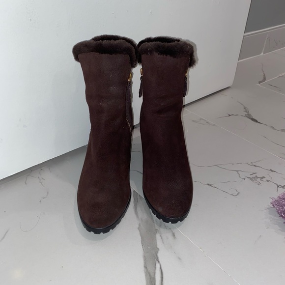 Michael Kors Suede Wedge Boot - Picture 1 of 6